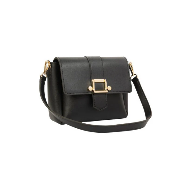 Baggiees Black leather Hand Bag
